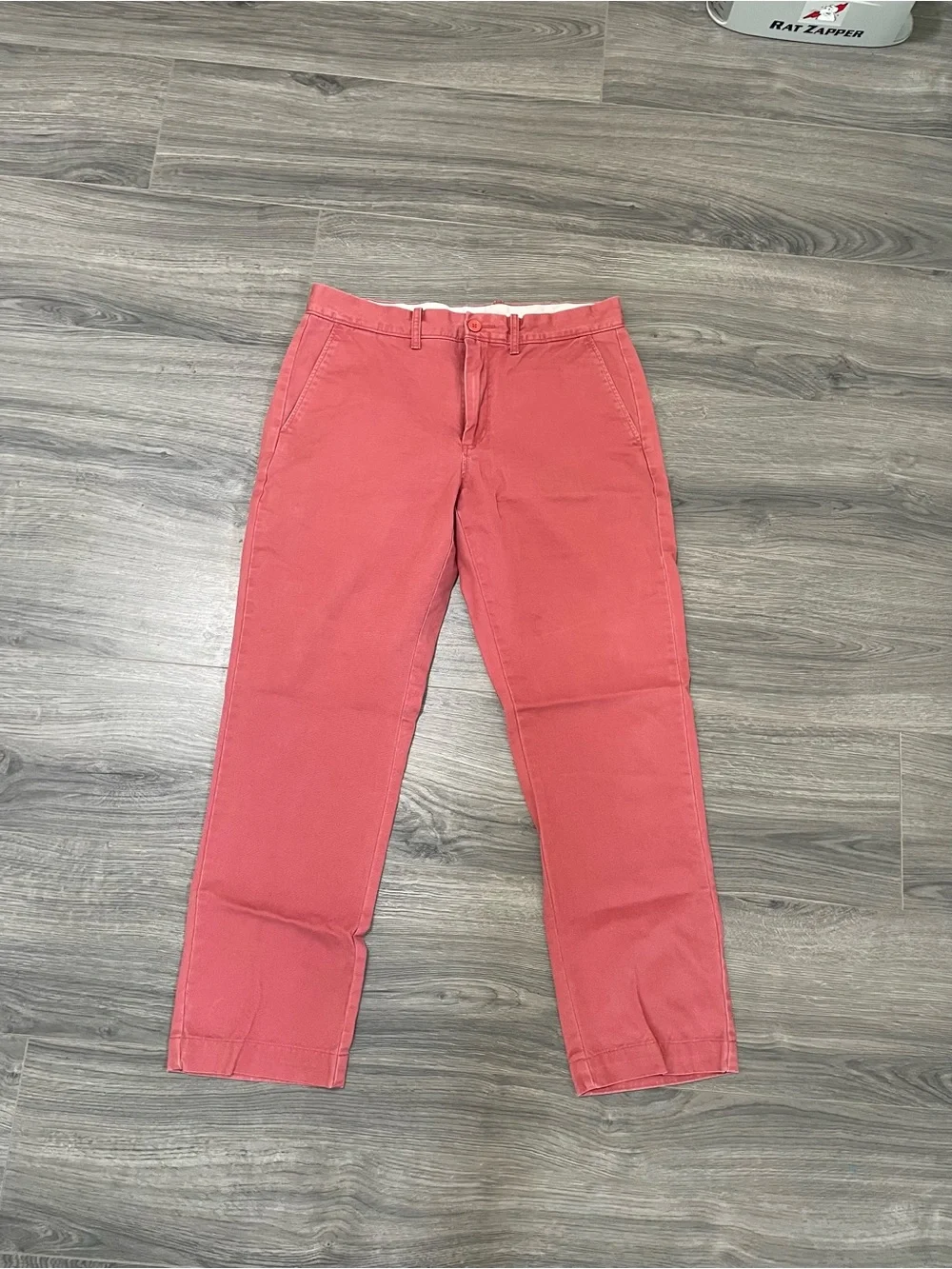 J. Crew Chinos Nantucket Red Men’s Size 31x30 Flat Front Straight Fit Khakis
